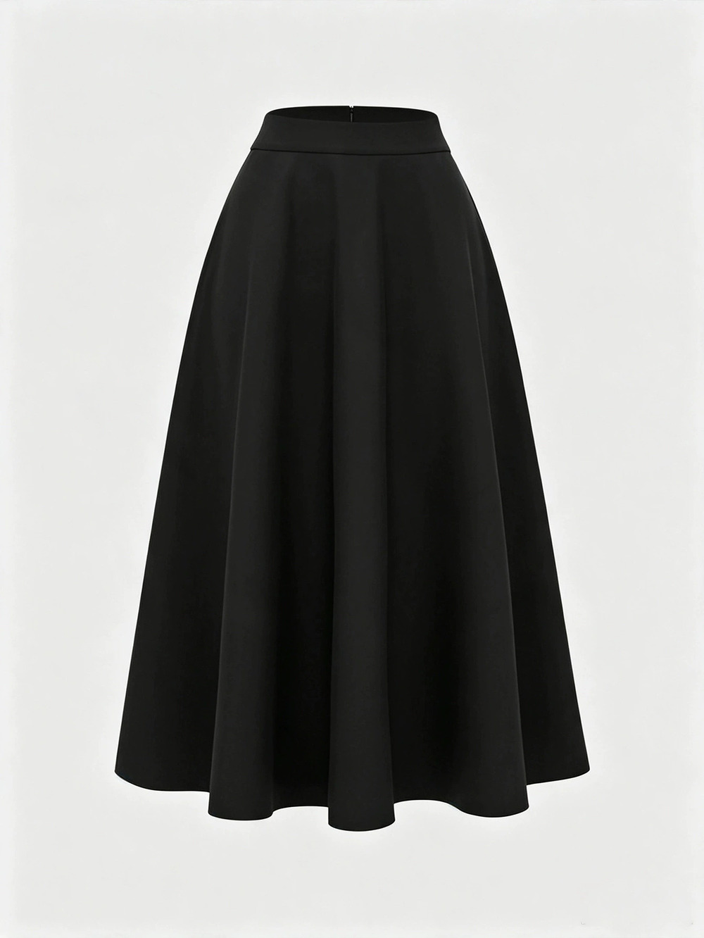 ZARA Elegant Black A Line Flared Long Skirt Autumn for Women - Picture 2 of 6